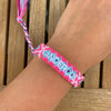 WANDERLUST BUBBLEGUM MACRAME BRACELET