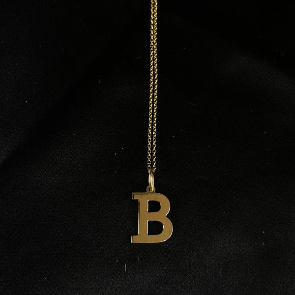 B - INITIAL NECKLACE