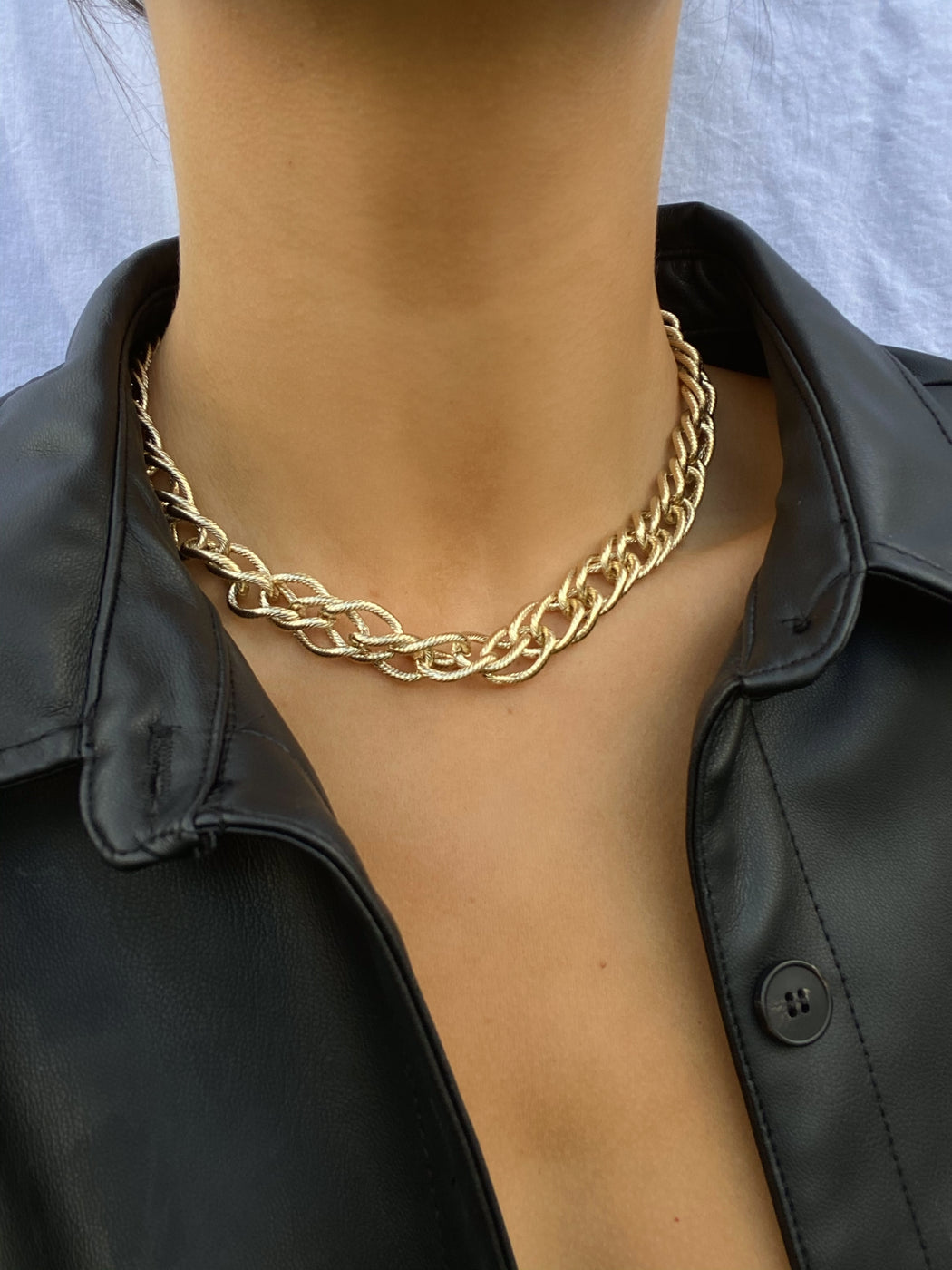 Chunky Chain Necklace - Gold