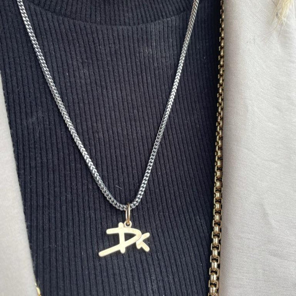 TWO  INITIAL / LETTERS  CUSTOM NECKLACE